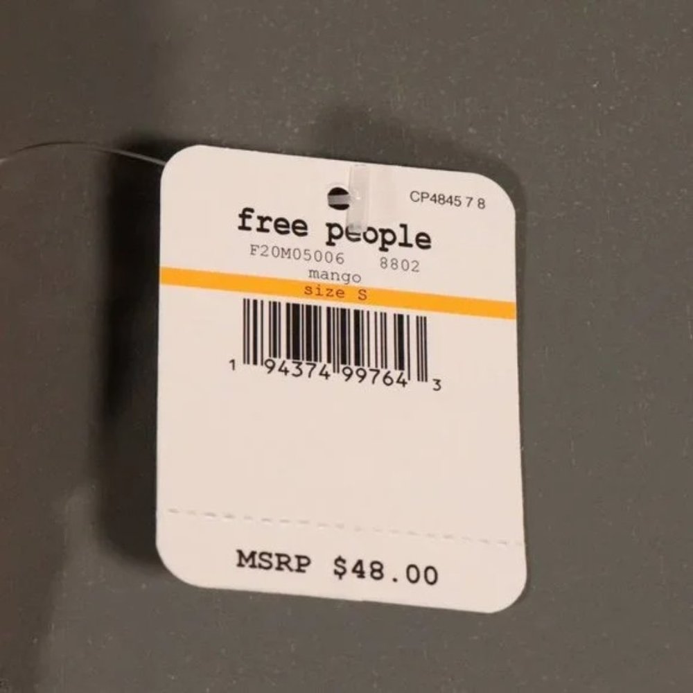 NWT Free People Carina Bralette in Mango - Picture 7 of 9